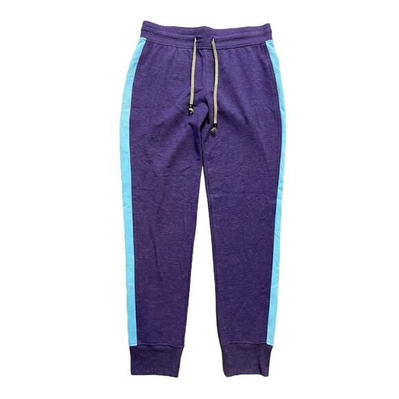 Mitchell Evan Women’s Purple & Blue Striped Sweatpants NWT | Size S - Picture 1 of 3